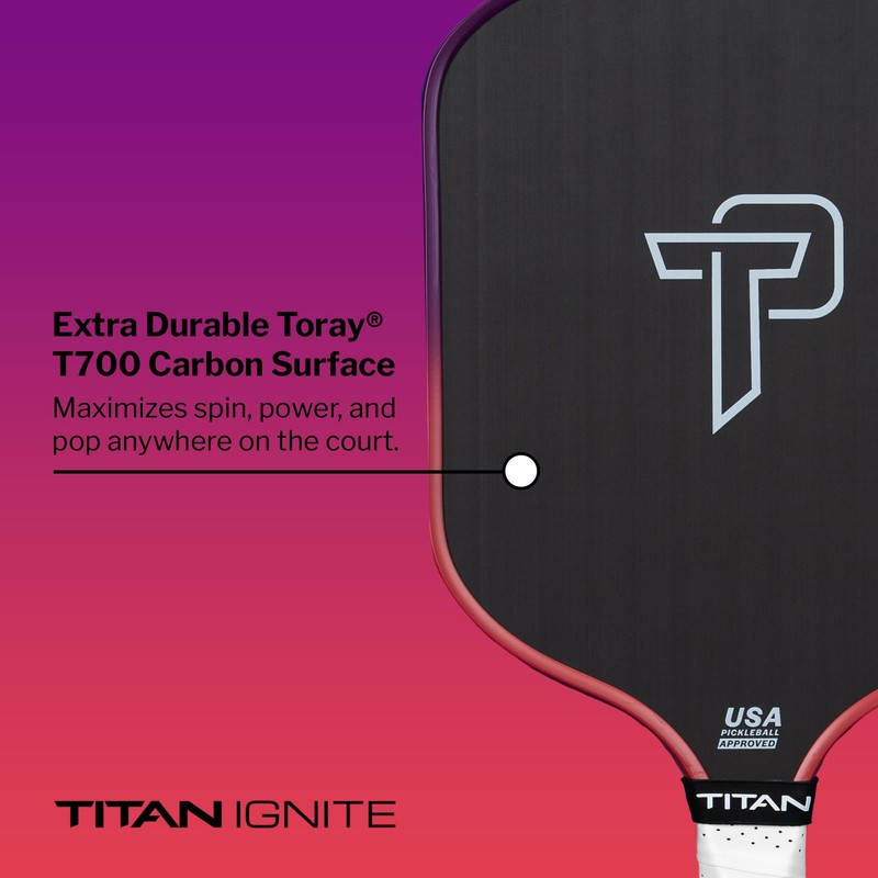 Titan Pickleball Paddles - Ignite 16mm Carbon Fiber Pickleball Paddle