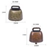 6 pcs Small Cow Bell for Dog Collar with Leather