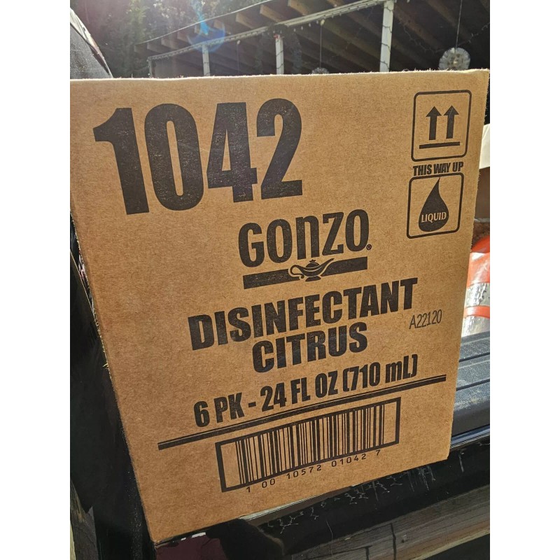 Gonzo CASE OF 6!! Gonzo CITRUS Disinfectant Deodorizer Multipurpose Cleaner