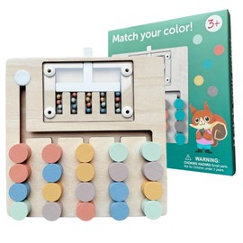 Montessori Toy from 3 Years, Wooden Motor Skills Toy, 3D Puzzle in Pastel Colours, Gift for Boys and Girls, Children's Toy, Wooden Toy, Educational Learning Toy, Logical Thinking