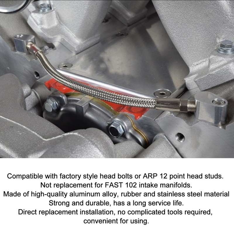 Cylinder Head Coolant Steam Port Crossover Hose Kit Replacement for