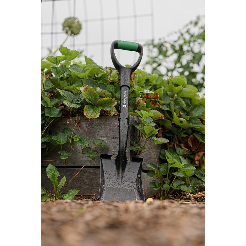 Hooyman Mini Transfer Shovel with Heavy Duty Carbon Steel Construction,