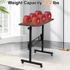 USEFULTEK Mobile Standing Desk, Small Height Adjustable Computer Workstation with