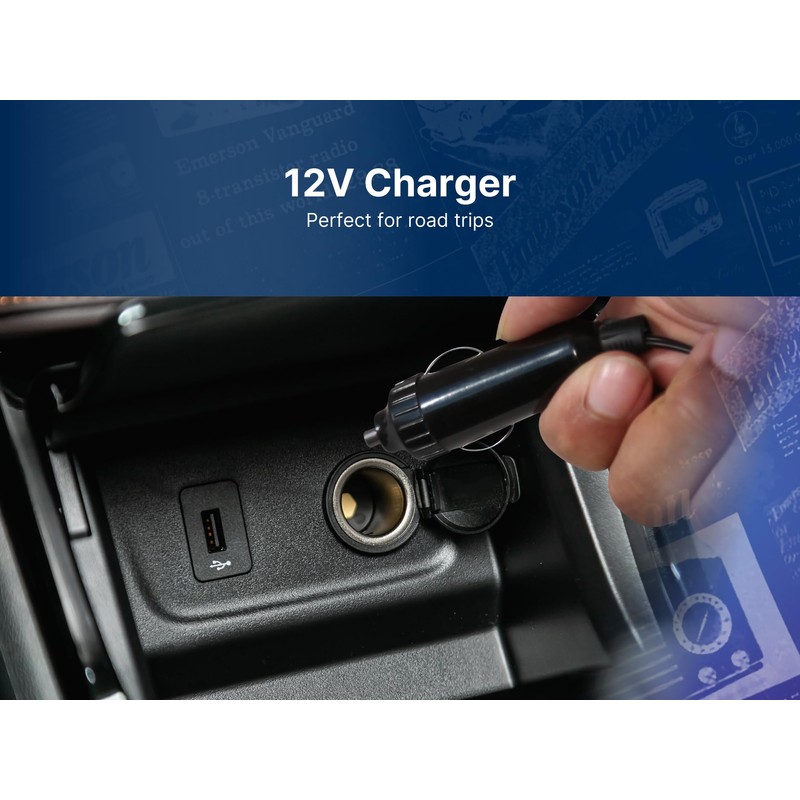 Emerson EFC-5001-BLACK Portable Mini Fridge Cooler XL, Black