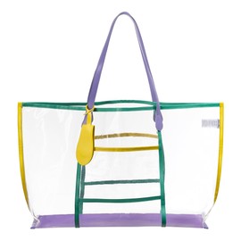 Brook + Bay Clear Tote Bag - Transparent Bag, See Through Bag, Waterproof, Clear Travel Bags for Women for Concerts, Beach