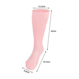 Long Silicone Socks Soft Gel Socks Moisturizing Gel Stockings Foot Care Socks for Repairing Dry Feet Cracked Heels and Softening Rough Skin One Size Fits All
