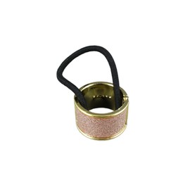 Perfect Hairstyle with Our Hair Accessories - Copper Ponytail Holder Cuff Hinged Glitter Gold Hair Tie Pony Tail Circle Fashionable Hair Accessory Hair Jewelry Accessories for Lady Women