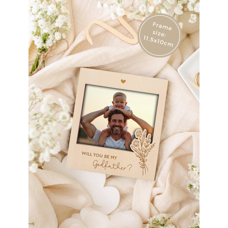 Joli Coon Godfather proposal picture frame - Will you be