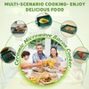 KVZKVZ Green Ceramic Microwave-Safe Bacon Baking Tray, 8.3 x 7