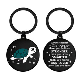 EE&YU Sea Turtle Gifts for Women Men - Cute Turtle Travel Keyring for Girls Boys Birthday Graduation Fathers Day