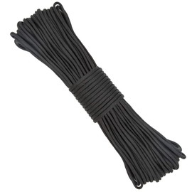 Kimaru 9 Strand 550 Paracord 100 Feet (31 Meters) 4mm Camping Rope for Tent Cord, Strapping Equipment, Outdoor Survival Cord (Black)