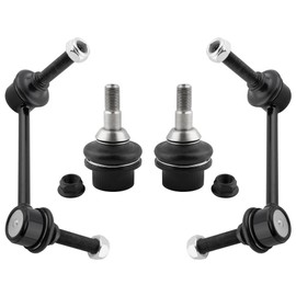 BOXI 4pcs Front Lower Ball Joints Sway Bar End Links Fit for Dodge Durango 2011 2012 2013 2014 2015 w/o Sport Suspension for Jeep Grand Cherokee 2012 2013 2014 2015 3.6L 5.7L | K750578 K750579 MS25518