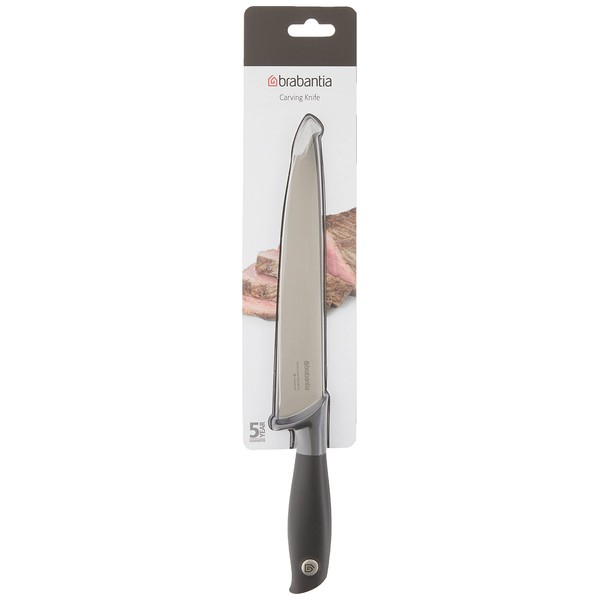 Brabantia 120664 Tasty+ Carving Knife, Dark Grey