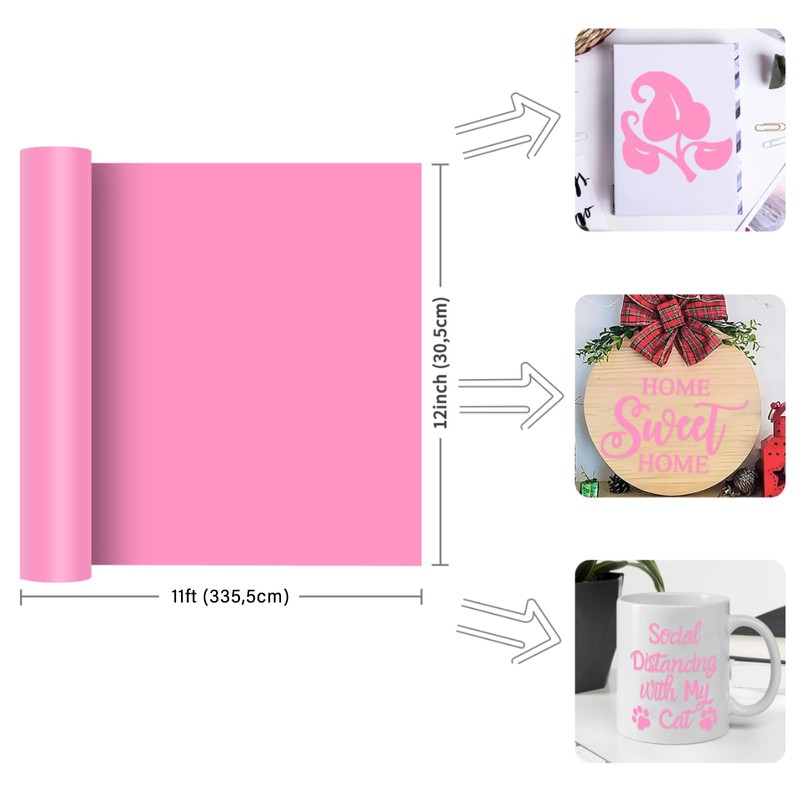 Prime Vinyl Vinyl Film Plotter Light Pink - 30.5 cm