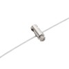 PATIKIL 5pcs 8x17mm Wire Rope Clip Steel Cable Clamp 2.5mm