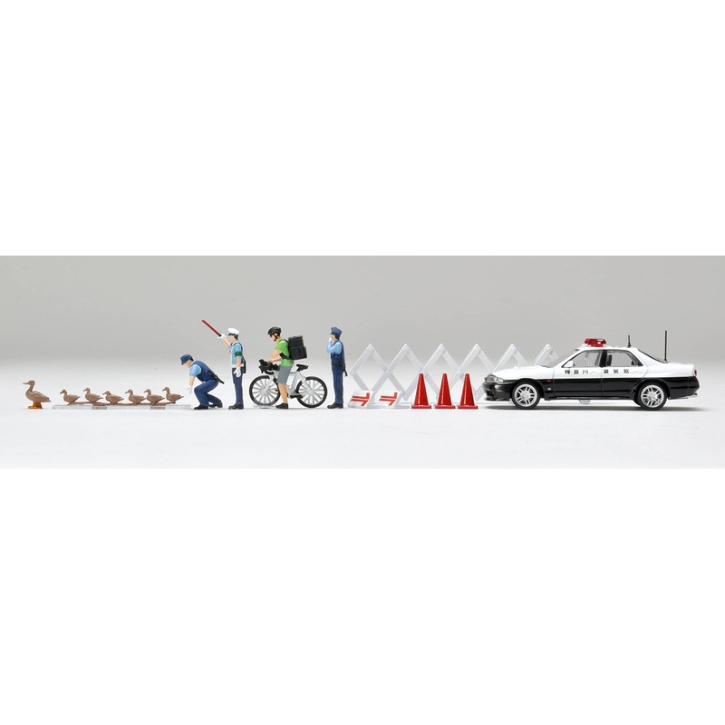 Geocore 64 1/64# Car Snap 16a Police ABS PVC Doll
