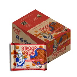 Stroop Club Traditional Organic Stroopwafel Caramel Treats | Vegan, Plant-Based and Dutch-Approved Indulgence - 24 Vegan Waffle cookies (12 Pack of 2)