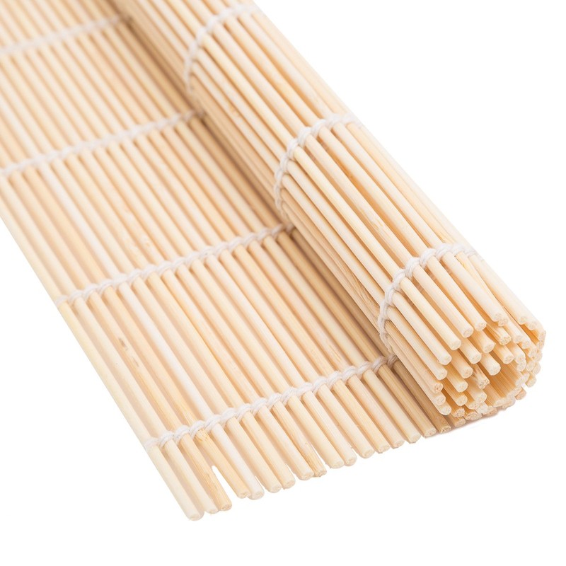 THY COLLECTIBLES Sushi Making Rolling Mat Natural Bamboo 9.5" x