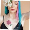 Beavorty 2sets Temporary for Women Flower Stickers 3d Easy to