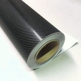 4D Black Carbon Fiber Vinyl Wrap Sticker Air Realubble Free Anti-Wrinkle 60" x 60" / 5FT x 5FT