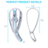8mm/10mm Rearview Side Mirrors Chrome Skull Teardrop for Harley Dyna