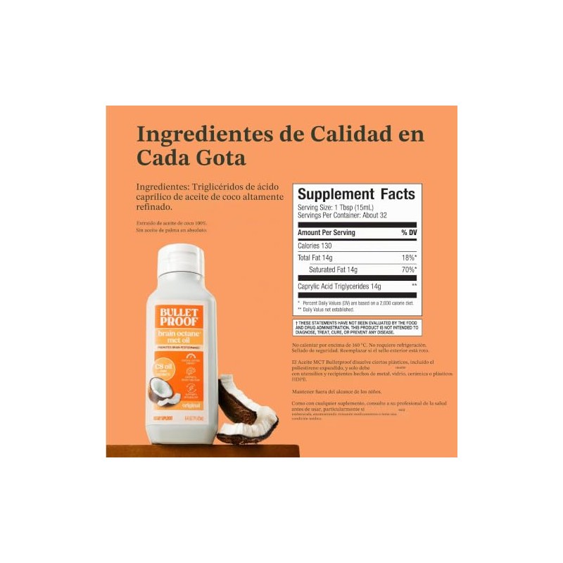 Aceite de octano para el cerebro a prueba de balas,