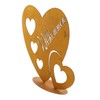 levandeo Stand Heart 29 x 26 cm Rust Welcome Love