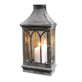 Westcharm Wall Sconce Candle Holder Lantern Farmhouse Wall Décor | Wall Candle Sconce with Mirror Outdoor Indoor, Clear Glass