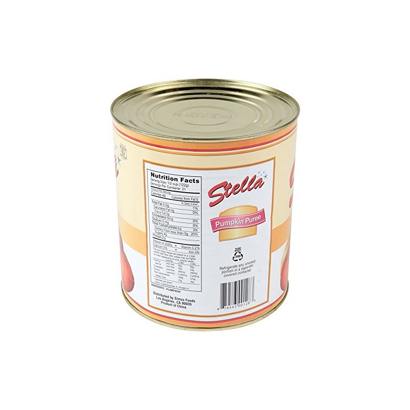 TableTop King #10 Can 100% Pure Canned Pumpkin - 6/Case