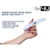 Set of 3 Nail Files Half Moon Professional Emery Boards