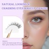 EVENTILL Natural Lashes Cat Eye Short Eyelashes Wispy 12MM False
