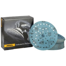 Mirka Galaxy Epoxy Sandpaper 150 mm Velcro Grain 120 for Sanding Epoxy Resin, Wood, Epoxy, Rivertable, Pack of 50 Sanding Discs