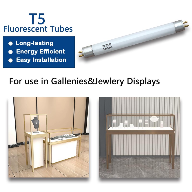 Valoisa F4T5/D Linear Fluorescent Tube,6" T5 4W Daylight Camping Lantern