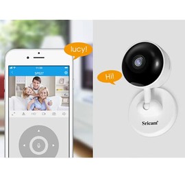 ONVIF Wireless Camera Webcam Motion Sensor, WiFi, Support Micro SD Slot Up To 128 GB