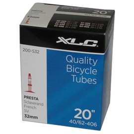 XLC Bicycle Tube 20 x1.5/2.5 40/62 SV 32 mm, 2508200400