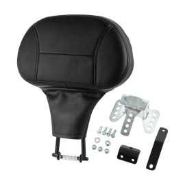 TCMT Black Front Rider Driver Backrest Pad Fit For Harley Touring Street Glide 09-25