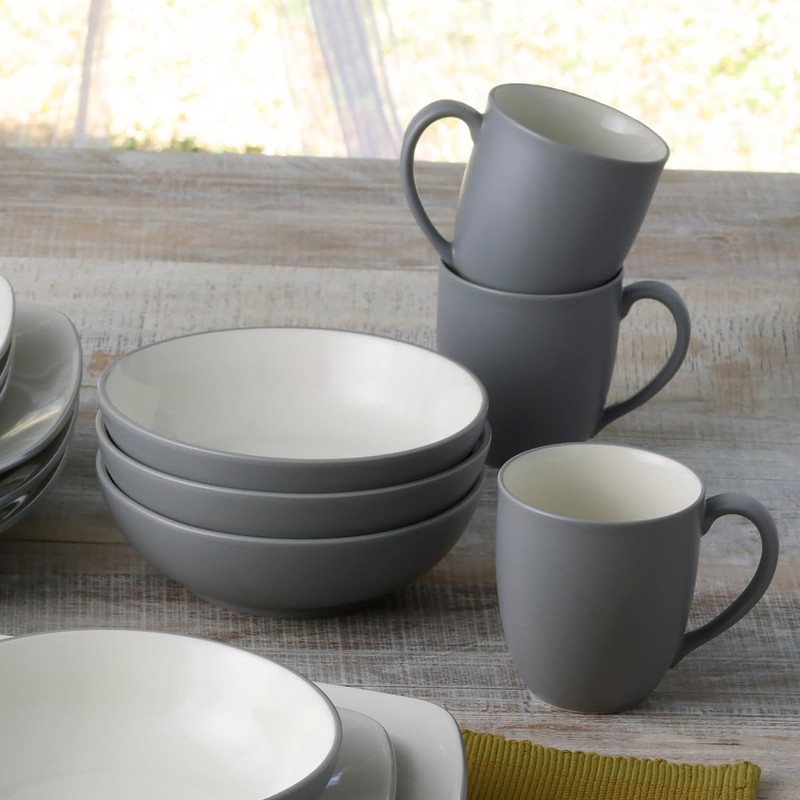 Noritake Colorwave Slate 16-Piece Set - Square, Service for 4