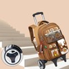 Tarvione Capybara Backpack with Wheels Large Capacity Kawaii Wheeled Kapibara