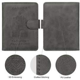 WALNEW RFID Blocking Passport Holder Travel Wallet Cover Case
