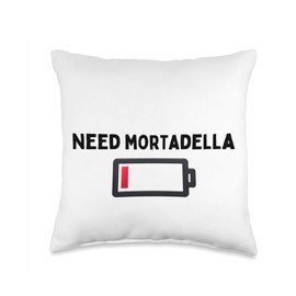 Funny Need Mortadella Italian Cold Cut Bologna Charcuterie Throw Pillow