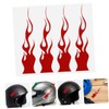 Mobestech 2 Sheets Reflective Flame Stickers for Car Motorcycle Skateboard
