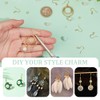 UNICRAFTALE About 100Pcs Real 18K Gold Plated Earring Hooks Stainless