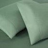 Chezmoi Collection 4-Piece Sage Green Sheet Set Queen Size -
