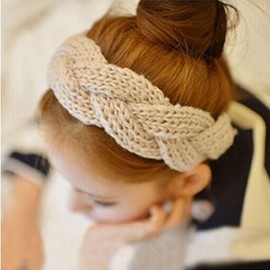 Knitted Headband Winter Twist Hair Ring Knit Band Knit Mint 2ea