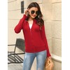 Aottori Red Cardigan Women Lightweight Knitted Sweater Cardigans Ladies Open
