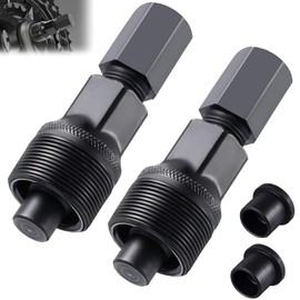 QUALDESN 2 PCS Crank Removal Tool, Remover Bicycle, Bicycle Square Crankset, Puller Bike Crankset, Arm Puller Compact, Black Cycling Power Bottom Bracket Tool, Repair Maintenance Remover for Bike