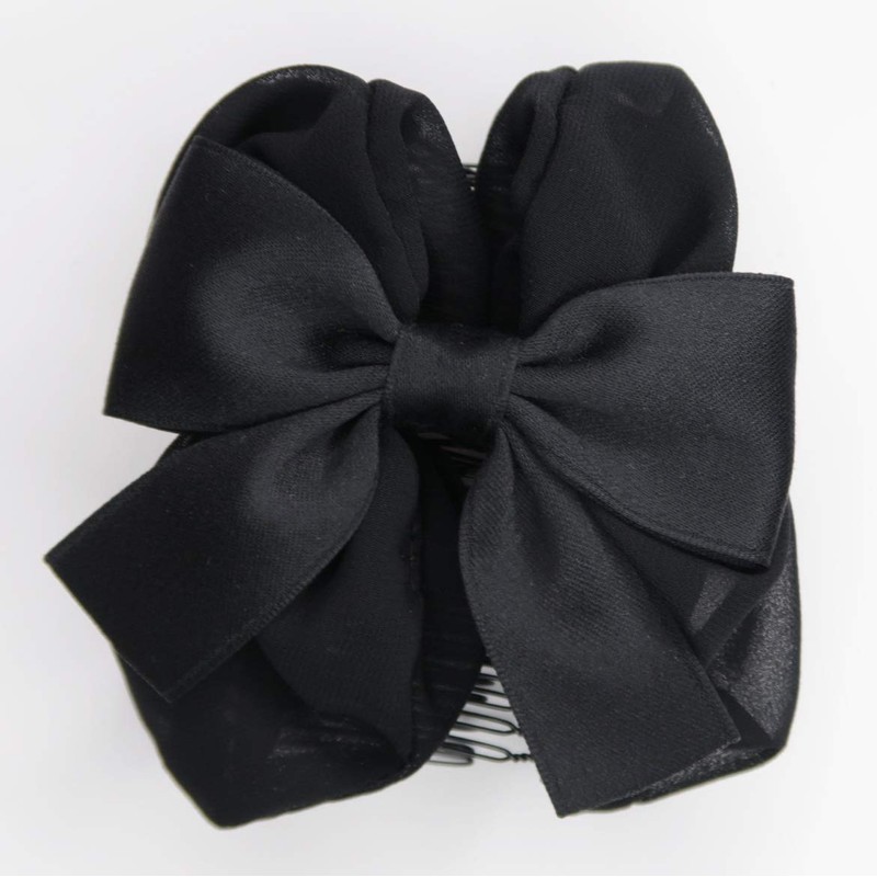 Beautiful Hair Twin Comb Knot Ribbon Large Size L Size
