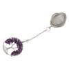 Tea Infuser Artificial Crystal Stone Tea Strainer Stainless Steel Diffuser