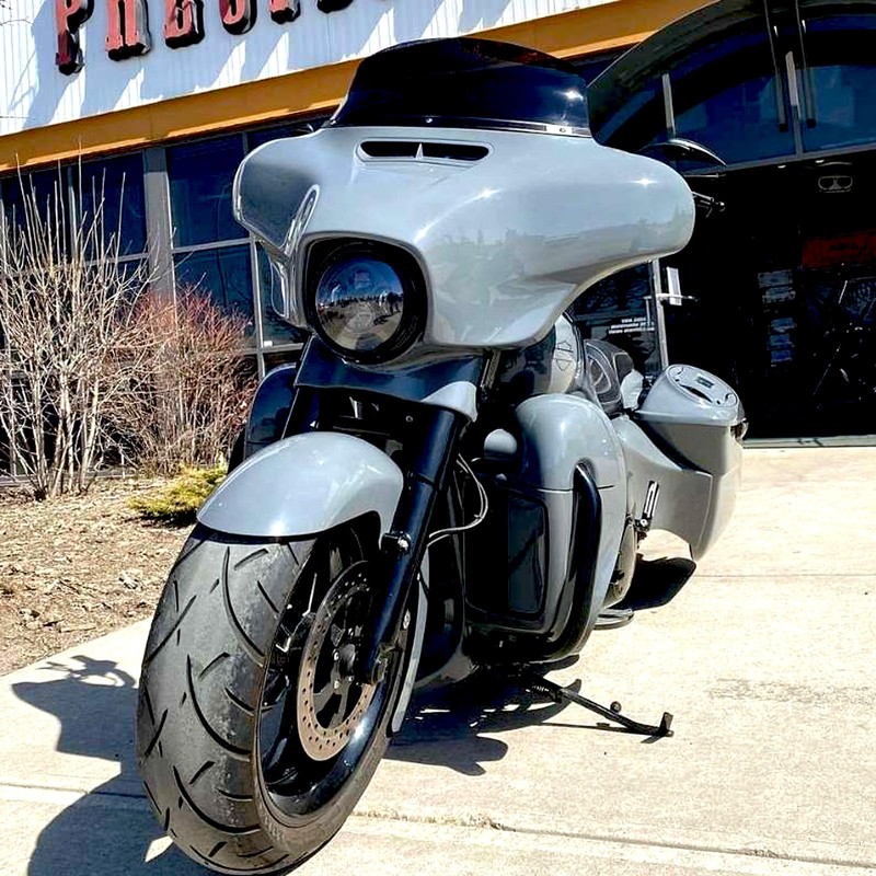 Black Motorcycle Rear View Sportster Mirrors Compatible with Harley Road