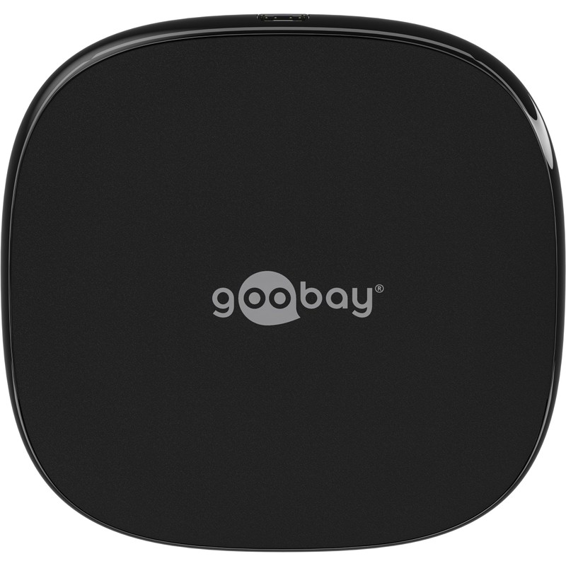 goobay 64675 Wireless Charger 15 W/Charging Station Compatible with QI